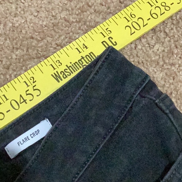 ⭐️ WilliamRast Black Flare Cropped Studded Jeans - Size 29 - Picture 6 of 9